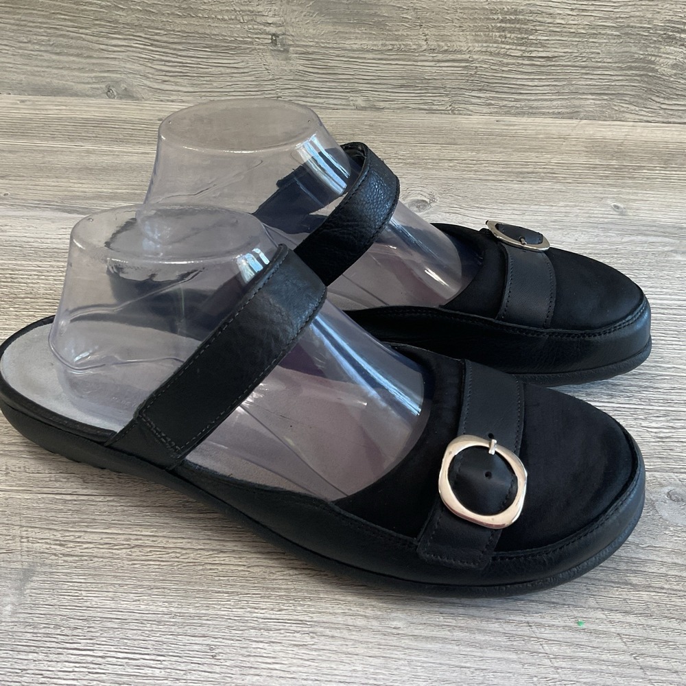 NAOT Womens Hongi Mule Sandals US 11 EU 42 Leather Nubuck Comfort Mary Jane
